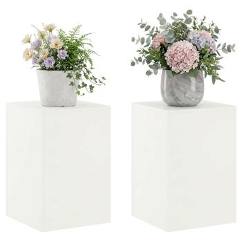 Pflanzenständer 2 pcs Weiß 40 x 40 x 60 cm Stahl