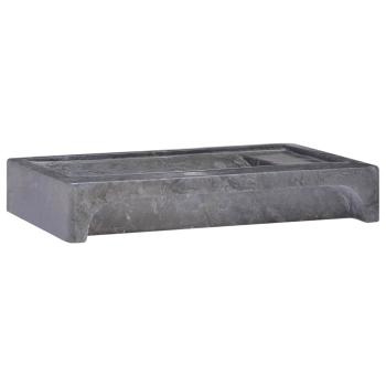 Waschbecken Schwarz 58x39x10 cm Marmor