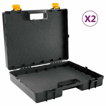 ARDEBO.de - Universal-Werkzeugkoffer mit Schaumgummi 2 Stk. Polypropylen