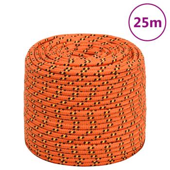 ARDEBO.de - Bootsseil Orange 6 mm 25 m Polypropylen