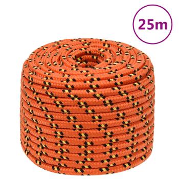 ARDEBO.de - Bootsseil Orange 14 mm 25 m Polypropylen