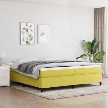 ARDEBO.de - Boxspringbettgestell Grün 200x200 cm Stoff