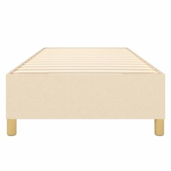 Boxspringbettgestell Creme 80x200 cm Stoff