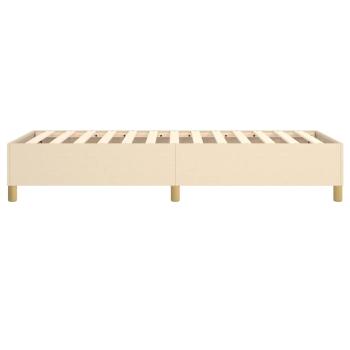 Boxspringbettgestell Creme 80x200 cm Stoff