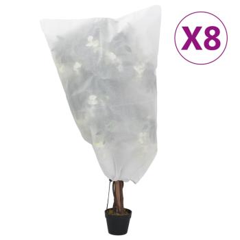 ARDEBO.de - Wintervlies mit Kordelzug 8 Stk. 70 g/m² 0,8x1,2 m
