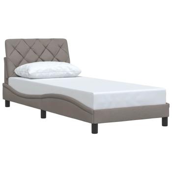 Bettgestell ohne Matratze Taupe 80x200 cm Stoff
