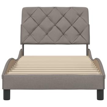 Bettgestell ohne Matratze Taupe 80x200 cm Stoff