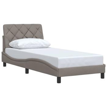 Bettgestell ohne Matratze Taupe 90x190 cm Stoff