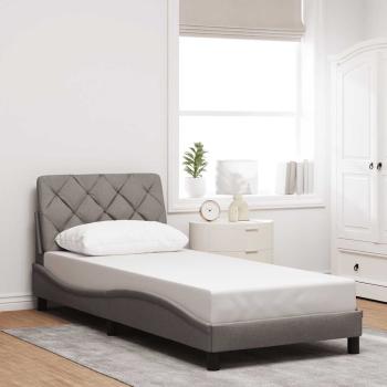 ARDEBO.de - Bettgestell ohne Matratze Taupe 90x200 cm Stoff