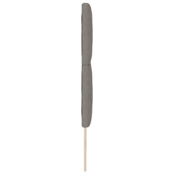 Kopfteil Taupe Stoff