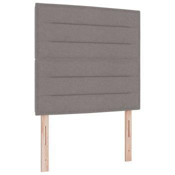 LED Kopfteil Taupe Stoff