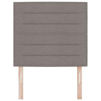 LED Kopfteil Taupe Stoff