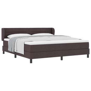 Boxspringbett mit Kopfteil Dunkelbraun 180 x 200 cm Stoff