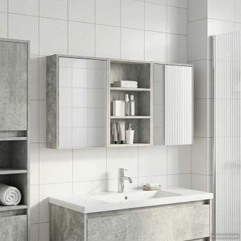 ARDEBO.de - Badezimmerschrank-Set 3 stk. 126 x 16 x 62,5 cm Holzwerkstoff