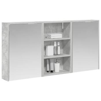 Badezimmerschrank-Set 3 stk. 126 x 16 x 62,5 cm Holzwerkstoff
