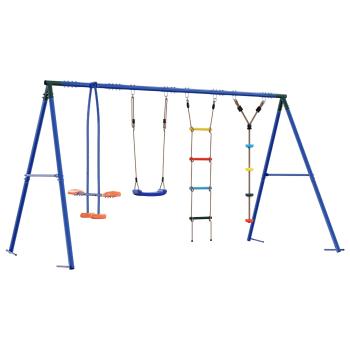 Outdoor Schaukelset Mehrfarbig Stahl und PE