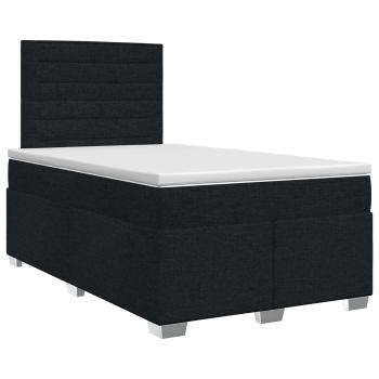 Boxspringbett mit Matratze Schwarz 120 x 190 cm Stoff