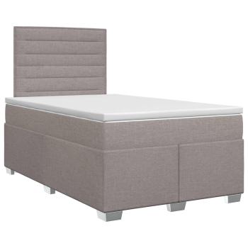 Boxspringbett mit Matratze Taupe 120 x 190 cm Stoff