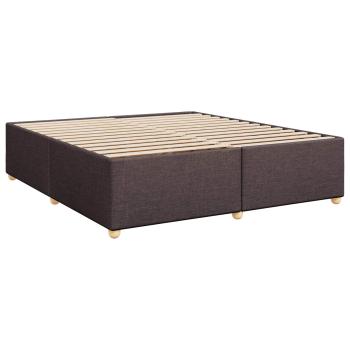 Boxspringbett mit Matratze Dunkelbraun 180 x 200 cm Stoff