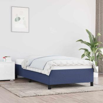 ARDEBO.de - Bettgestell ohne Matratze Blau 100x200 cm Stoff