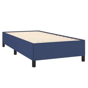 Bettgestell ohne Matratze Blau 100x200 cm Stoff