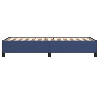 Bettgestell ohne Matratze Blau 100x200 cm Stoff