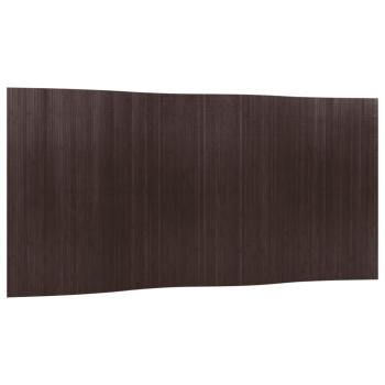 Paravent Dunkelbraun Breite 400 cm Höhe 165 cm Bambus