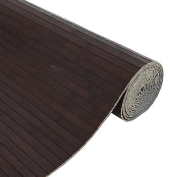 Paravent Dunkelbraun Breite 400 cm Höhe 165 cm Bambus