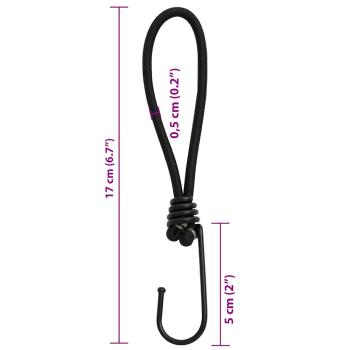 Spanngummis mit Haken 50 Stk. 17 cm