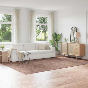 ARDEBO.de - Anti-Rutsch Shaggy Teppich Braun 240 x 340 cm PP