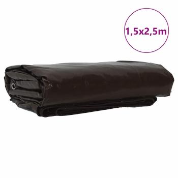 Plane 650g / m² Braun 1,5 x 2,5 m Canvas mit PVC-Beschichtung