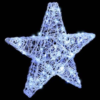 3D Stern Kaltweiß 55 x 53.5 x 10 cm Acryl 50 LEDs