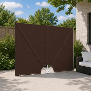 ARDEBO.de - Balcony Privacy Screen Rechteckig 240 x 160 cm Polyester Braun