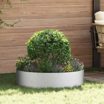 ARDEBO.de - Pflanzenring 5 Stk. Silber 80 x 80 x 20 cm Verzinkter Stahl