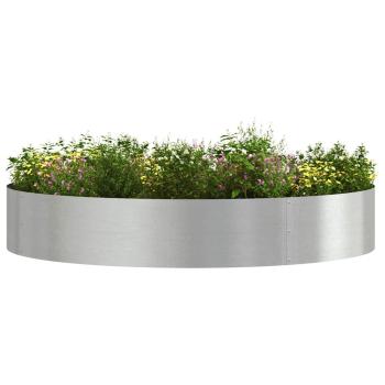 Pflanzenring 5 Stk. Silber 120 x 120 x 20 cm Edelstahl