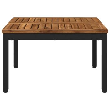 Couchtisch Natürlich und Schwarz 60 x 60,5 x 36 cm