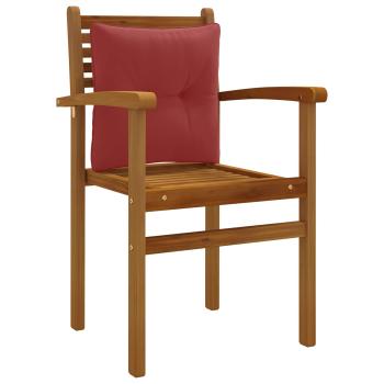 R Rückenkissen PUTTEN 100 % Polyester Weinrot 40 x 40 x 10 cm