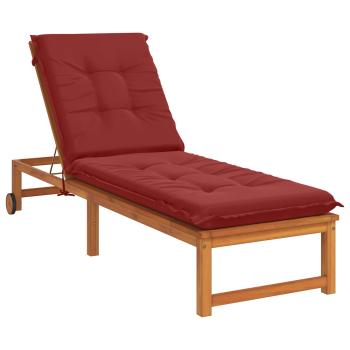 Sonnenliege Kissen GEMERT 100 % Polyester Weinrot