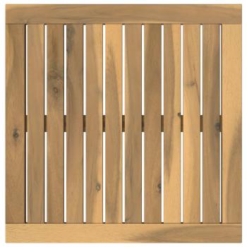 Tischplatte 48,5 x 49 x 2 cm Rechteckig Massives Akazienholz