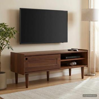 ARDEBO.de - TV-Schrank BILBAO 114 x 40 x 45 cm Dunkelkaramell