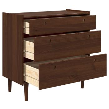 Kommode BILBAO Dunkelkaramell 90 x 45 x 89 cm