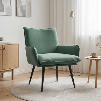 ARDEBO.de - Sessel Meergrün Samt