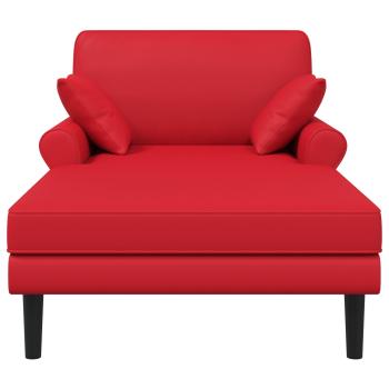 Chaiselongue Rot Kunstleder