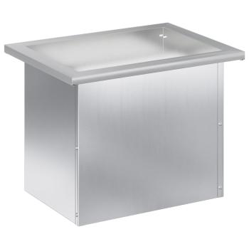 Garten-Pflanzkübel mit LED Silber 30 × 40 × 30 cm