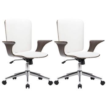 Dreh Bürostühle 2 stk. Kunstleder 69 x 61 x 104 cm