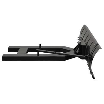 Schneeschild f?r Gabelstapler 150x38 cm Schwarz