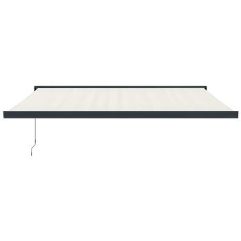 Markise Einziehbar Creme 4,5x3 m Stoff und Aluminium