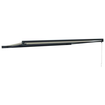 Markise Einziehbar Creme 5x3 m Stoff und Aluminium