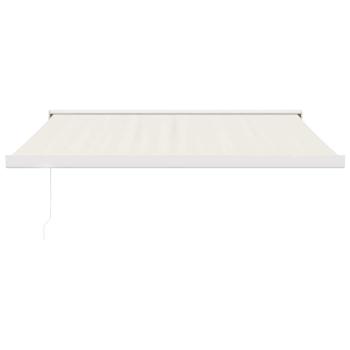 Markise Einziehbar Creme 3,5x2,5 m Stoff und Aluminium