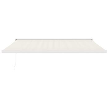 Markise Einziehbar Creme 4,5x3 m Stoff und Aluminium